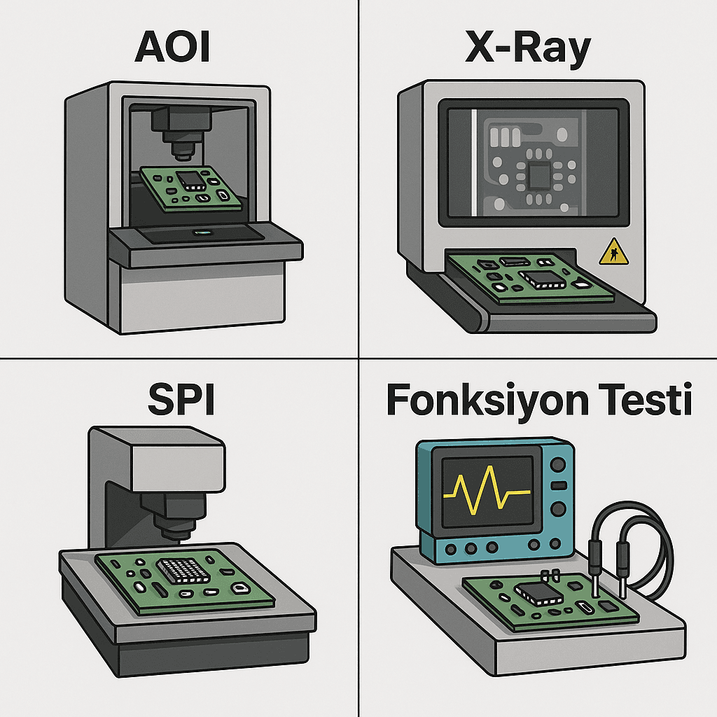 Elektronik Üretimde Kalite Kontrol Süreçleri: AOI, X-Ray ve Fonksiyon Testleri Görseli